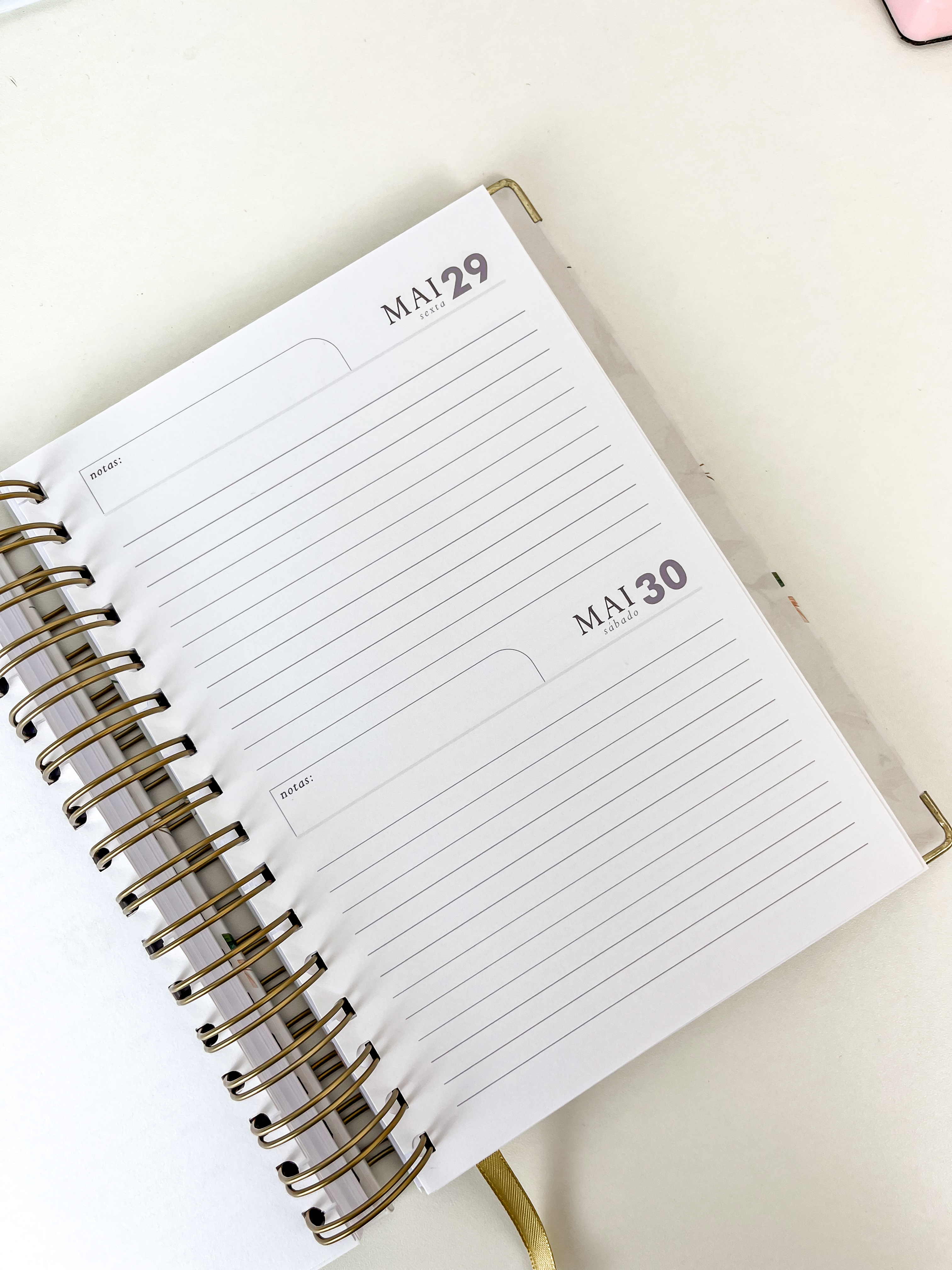 2 dias por página SEM horários